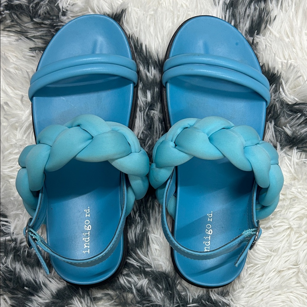 Indigo Rd. Blue Braided Sandals